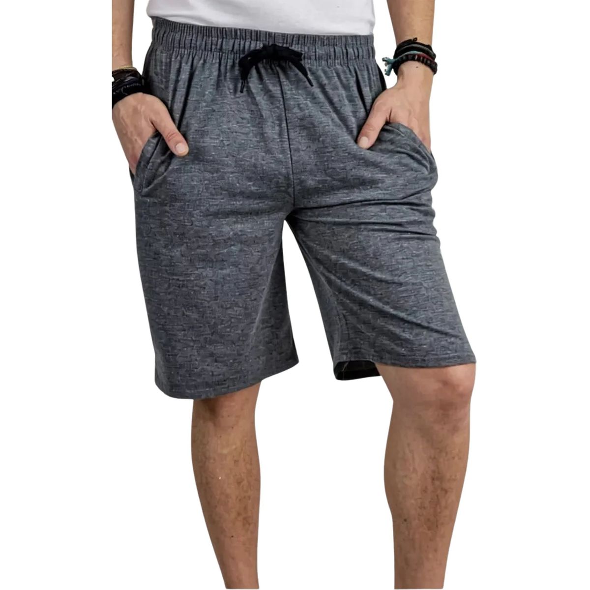 LOOK SHOP - Short Deportivo Líneas Hombre. Bolsillos 936