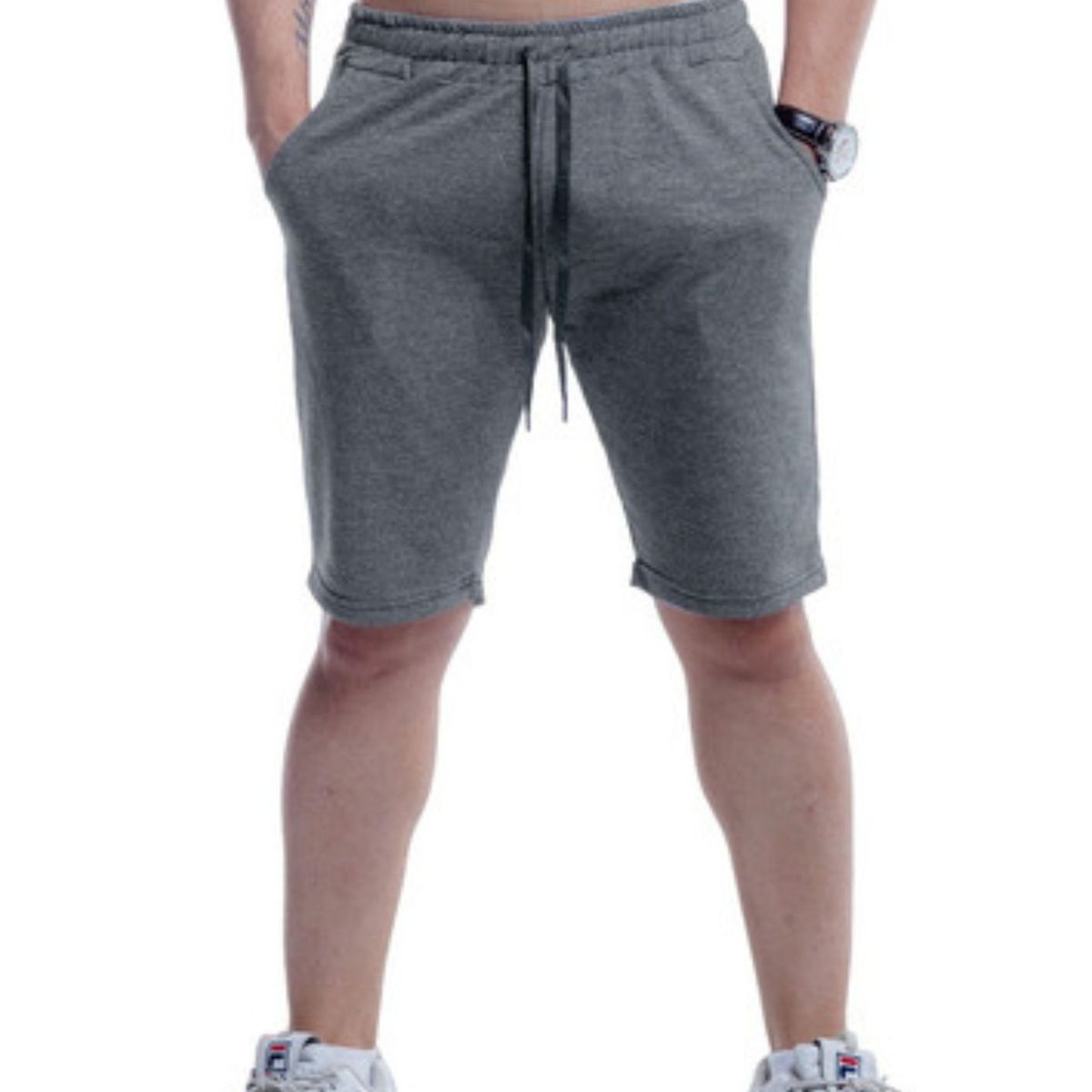 LOOK SHOP - Short Deportivo Líneas Hombre. Bolsillos 936