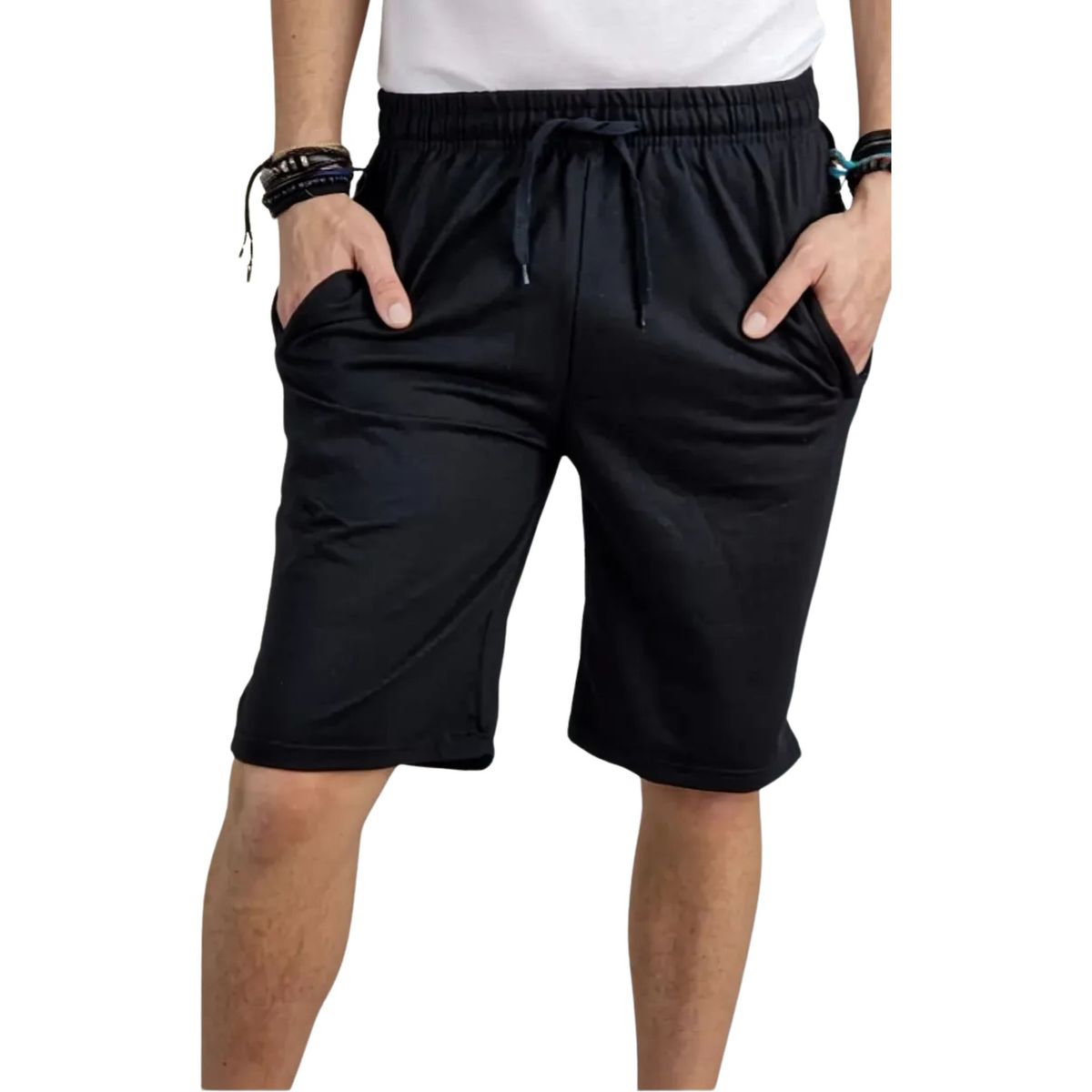 LOOK SHOP - Short Deportivo Líneas Hombre. Bolsillos 936