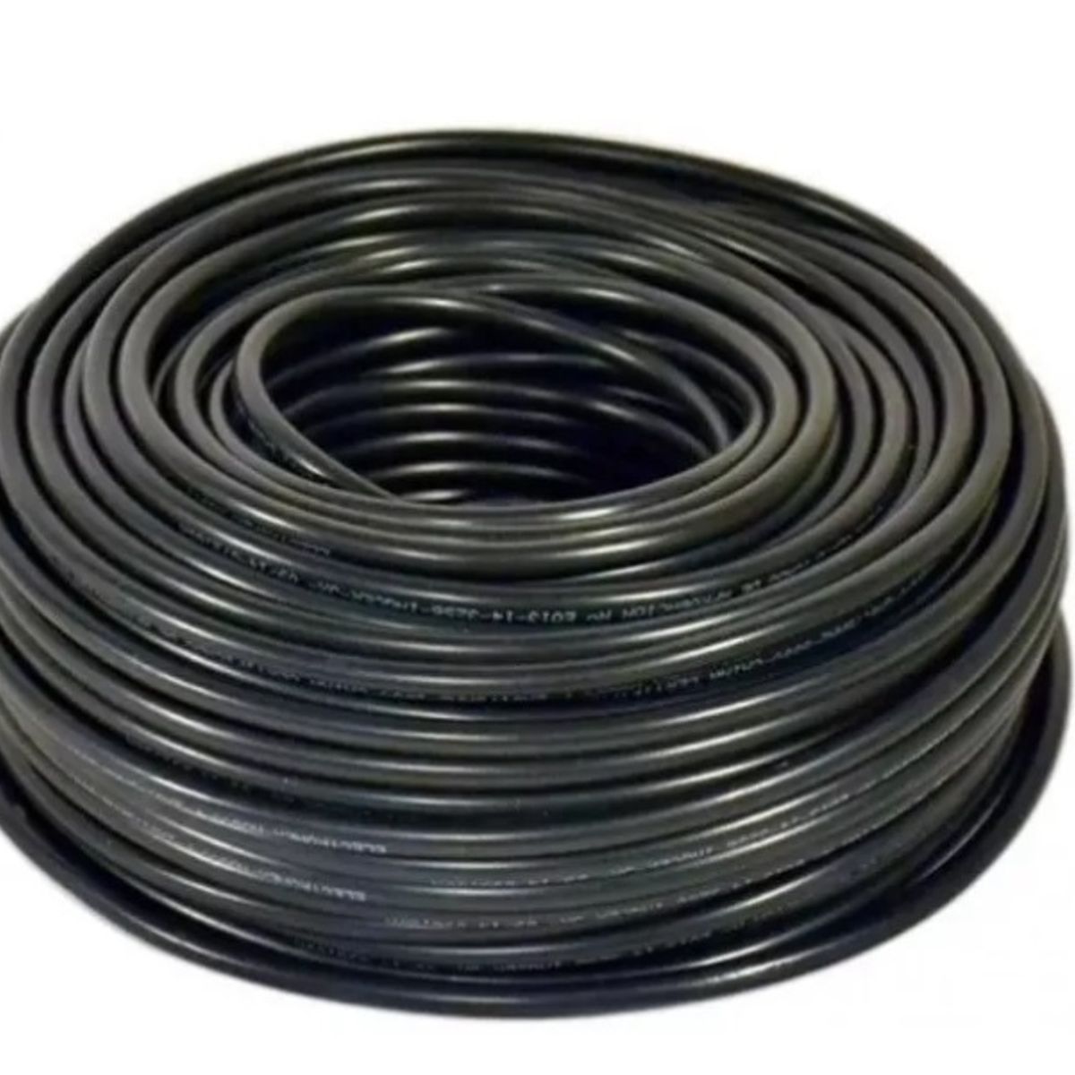 GENERICO - Córdon negro 4 x 1,5mm Rollo continuo de 50 mts