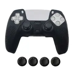 GENERICO - Funda Protectora Silicona Para Mando Ps5 Playstation 5 Negro