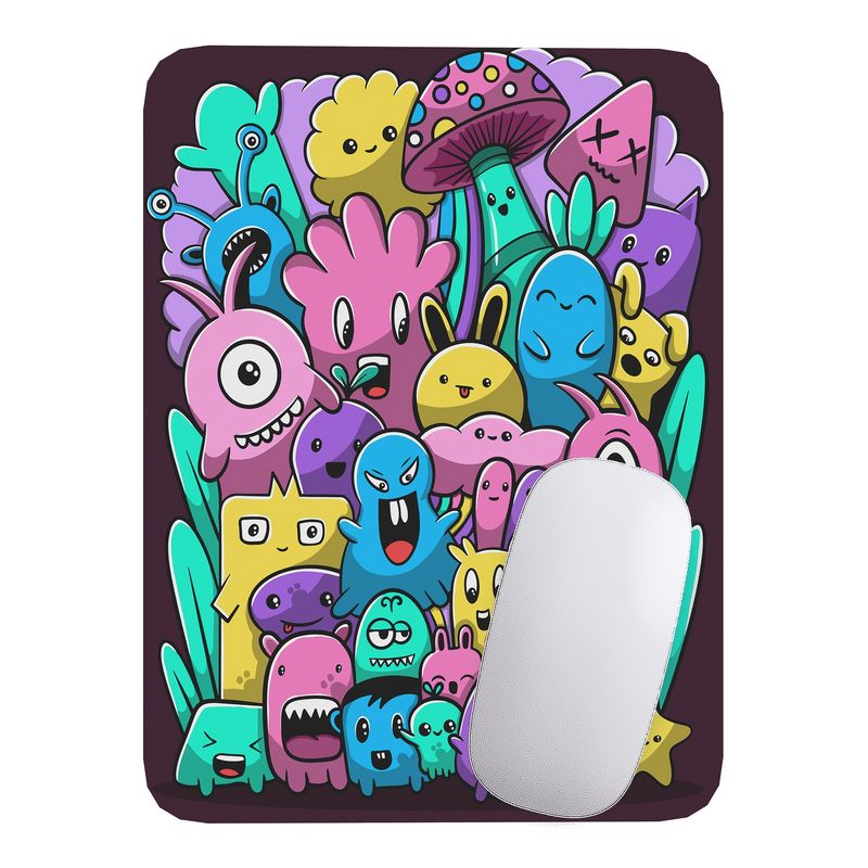 GENERICO - Mouse Pad monstruos - 17cm X 21cm D15