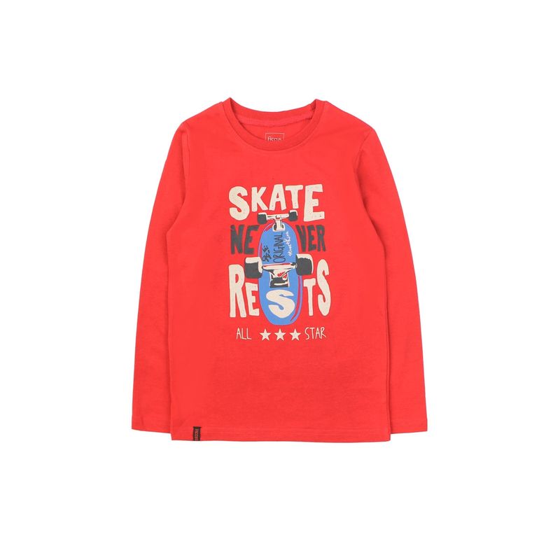 FICCUS - Polera Kids Niño Day To Day Rojo