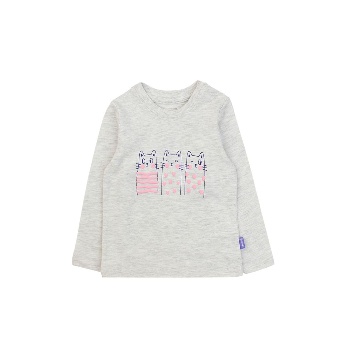 FICCUS - Polera Bebé Niña Day To Day Gris