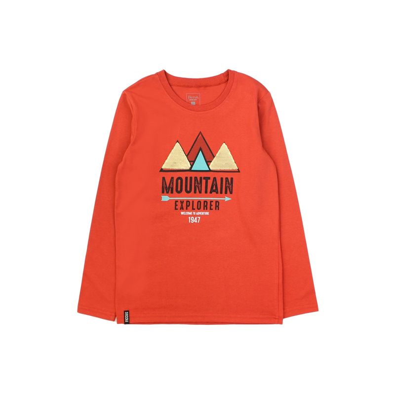 FICCUS - Polera Junior Niño Day To Day Naranjo