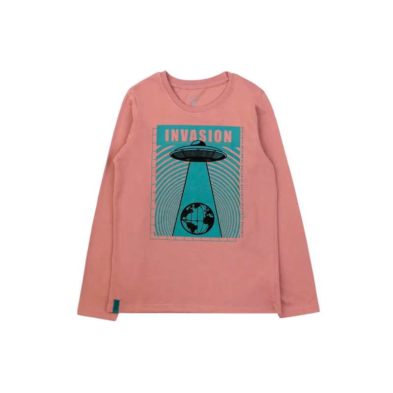 FICCUS - Polera Junior Niño Day To Day Burdeos
