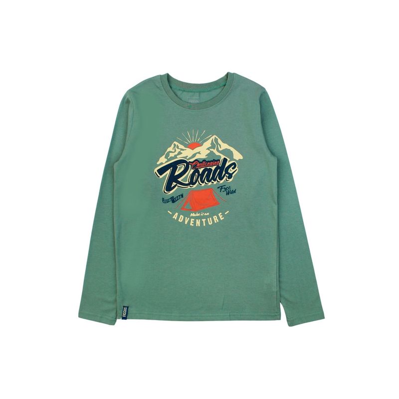 FICCUS - Polera Junior Niño Day To Day Verde