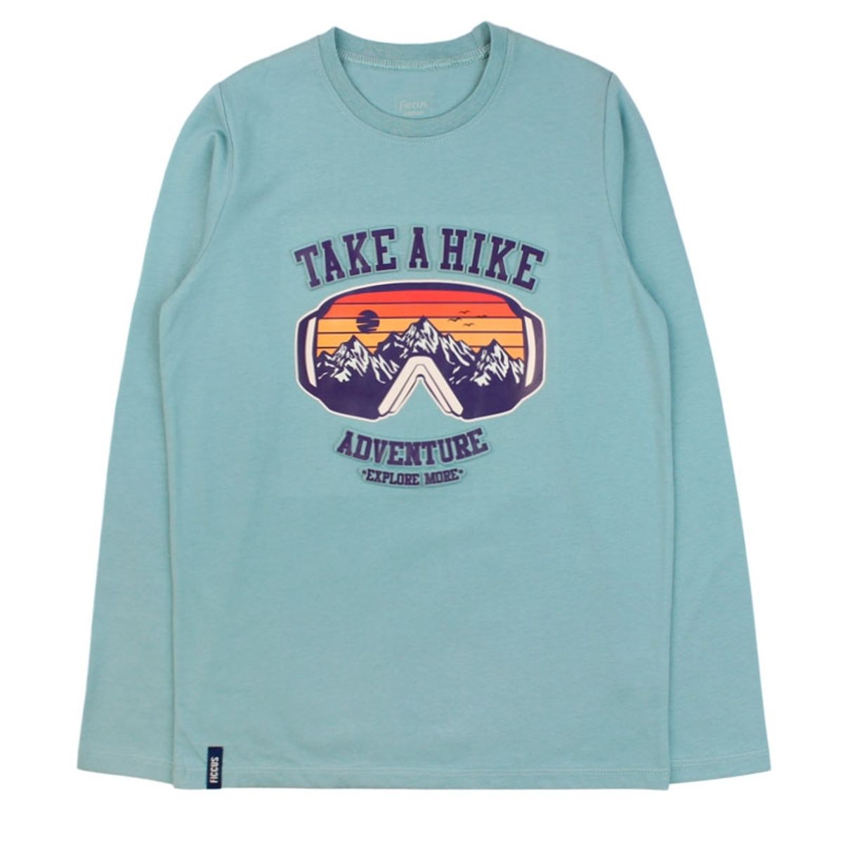 FICCUS - Polera Junior Niño Day To Day Verde Aguamarina