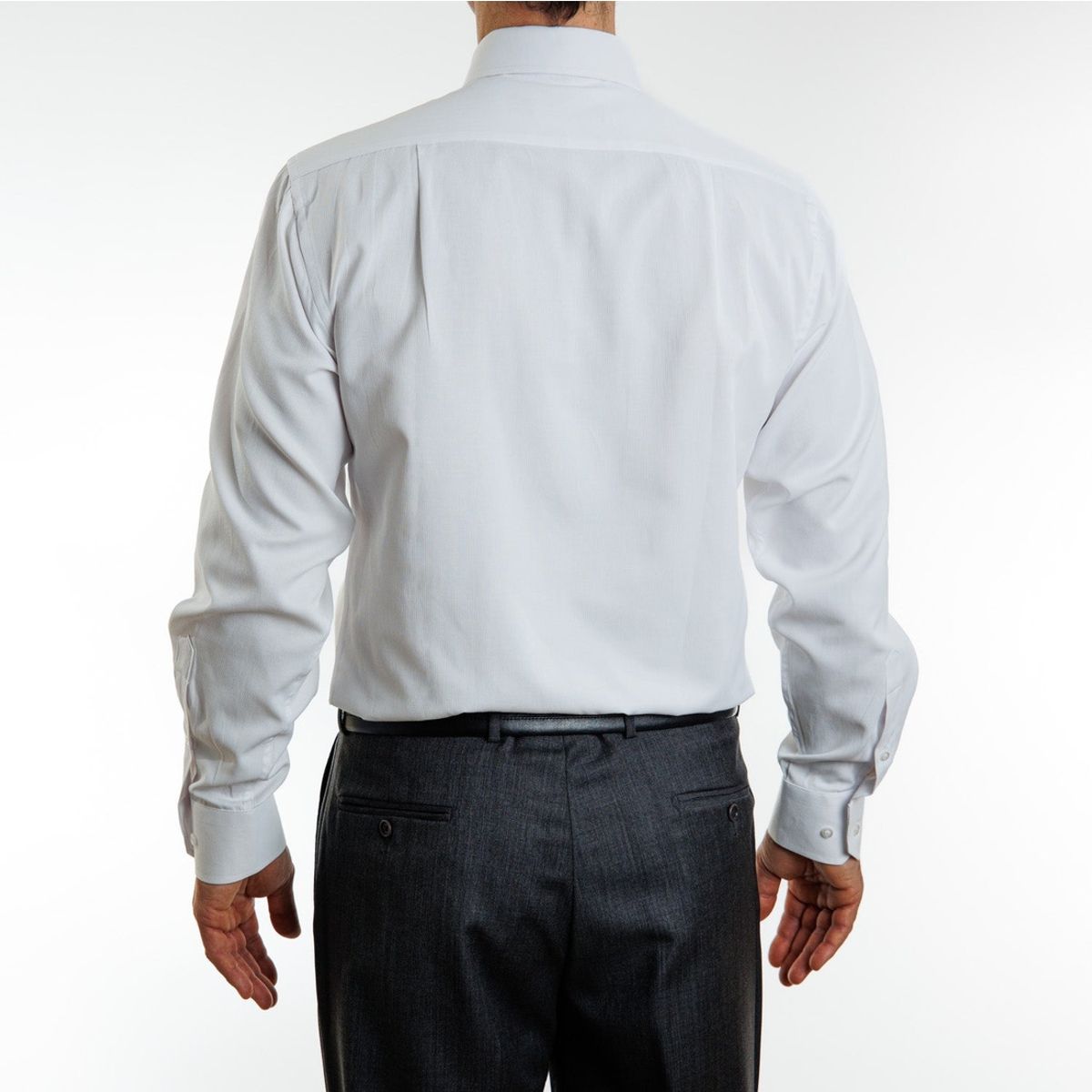 VANDINE - Camisa Etiqueta Roja Texturada Blanca I24-1 VANDINE