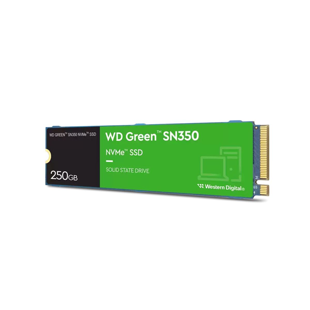WESTERN DIGITAL - Disco SSD Western Digital SN350 250GB NVMe M.2 2280 Verde WESTERN DIGITAL