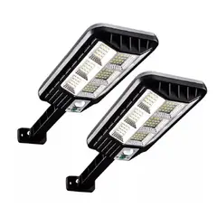 GENERICO - X2 Foco Led Exterior Con Sensor Movimiento Focos Solar 120w