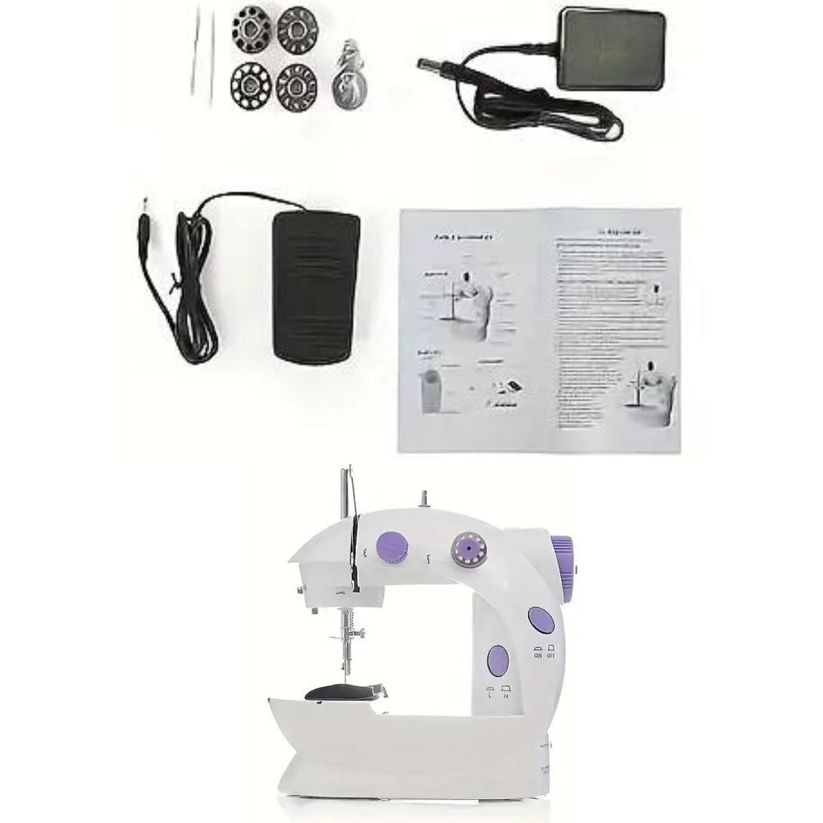 GENERICO - Mini Máquina de Coser Eléctrica