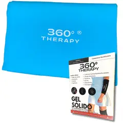 360 THERAPY - Compresa de Gel Sólido para Alivio de Brazos y Piernas Celeste - XL
