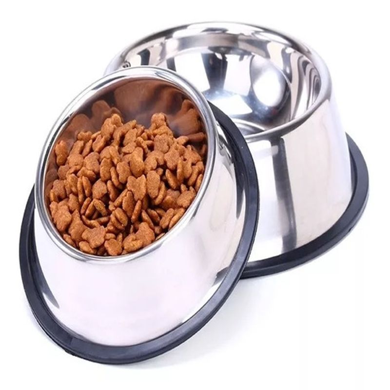 GENERICO - Plato Acero Inoxidable Para Mascotas MJ-1000381
