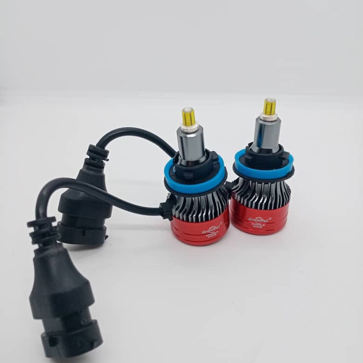 GENERICO - Par Ampolletas turboled H8 H9 H11 Led 360 grados foco lupa
