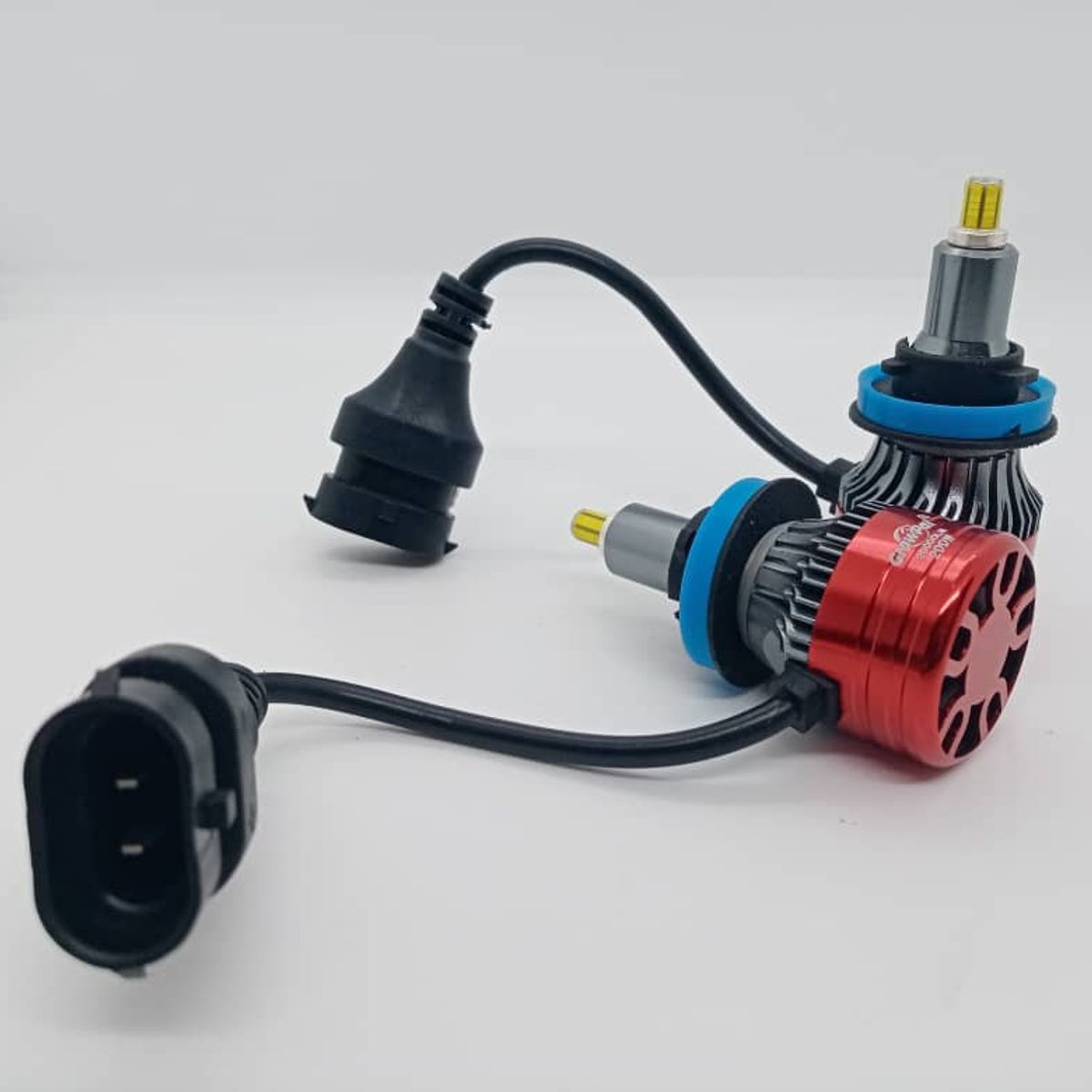 GENERICO - Par Ampolletas turboled H8 H9 H11 Led 360 grados foco lupa