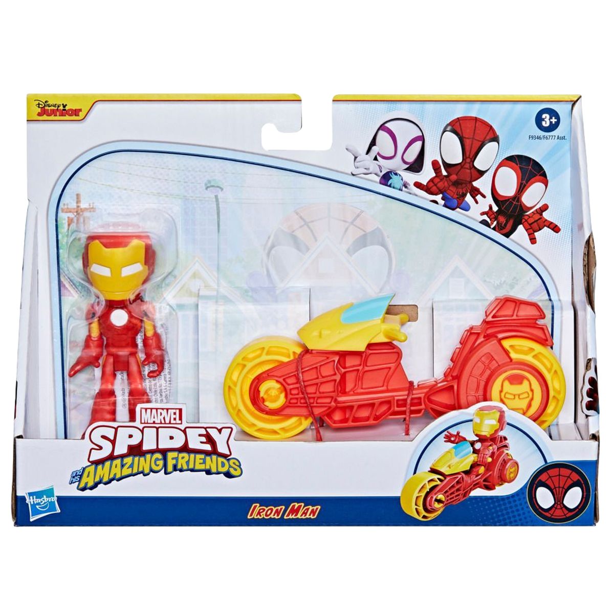 MARVEL - Set Spidey & His Amazing Friends Iron Man Con Motocicleta