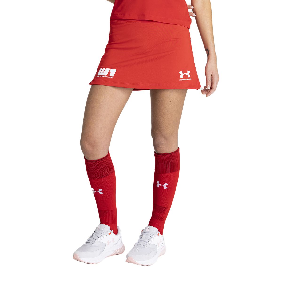 UNDER ARMOUR - Falda Federación Hockey "Local" Mujer Rojo UNDER ARMOUR
