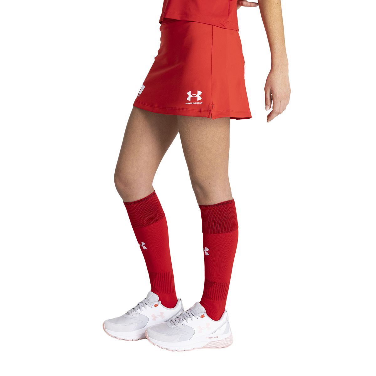 UNDER ARMOUR - Falda Federación Hockey "Local" Mujer Rojo UNDER ARMOUR
