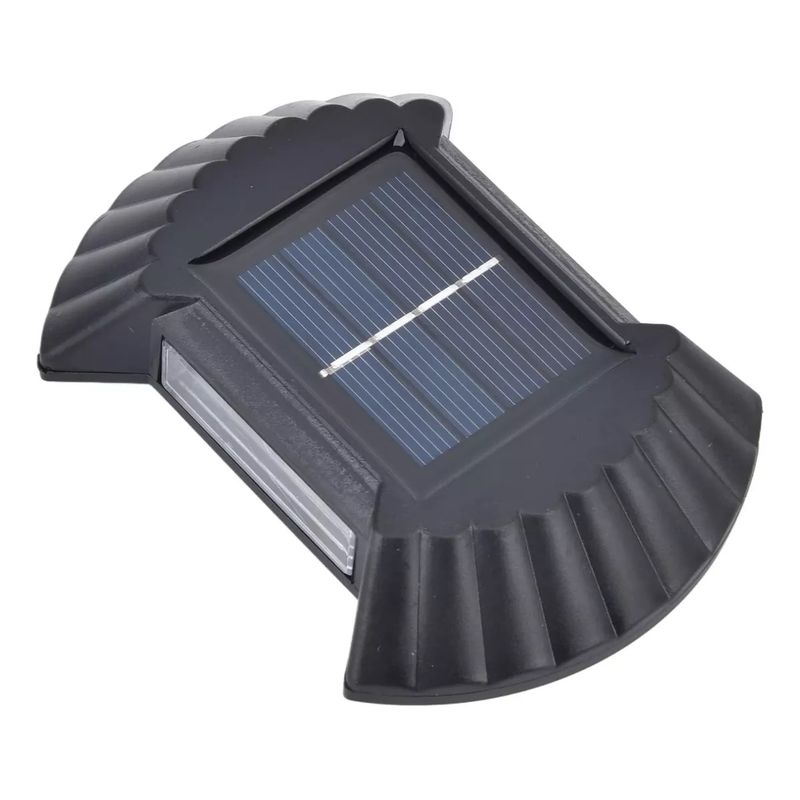 GENERICO - Aplique Solar Exterior Lampara 8 Led Foco Sensor Movimiento.