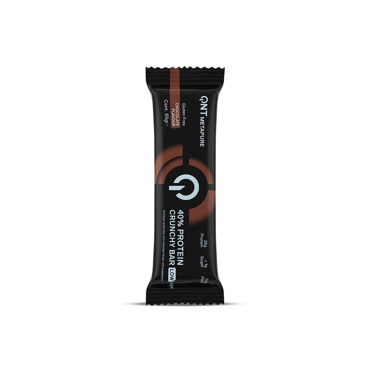 QNT - Caja x 12 Barras de Proteina Crunchy Bar 65gr Chocolate QNT