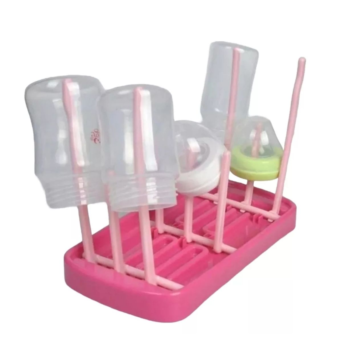 GENERICO - Escurridor Secador de Mamadera Plegable Rosado