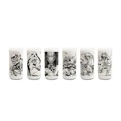 GREEN GLASS - Titanes - Juego de 6 Vasos