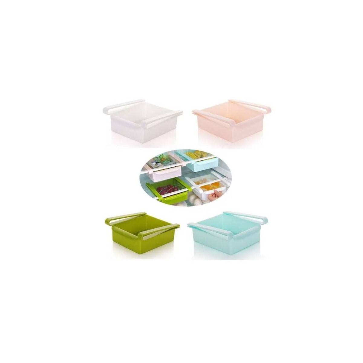 GENERICO - 4 pack Organizadores De Refrigerador Nevera Ideal Para Poco Espacio