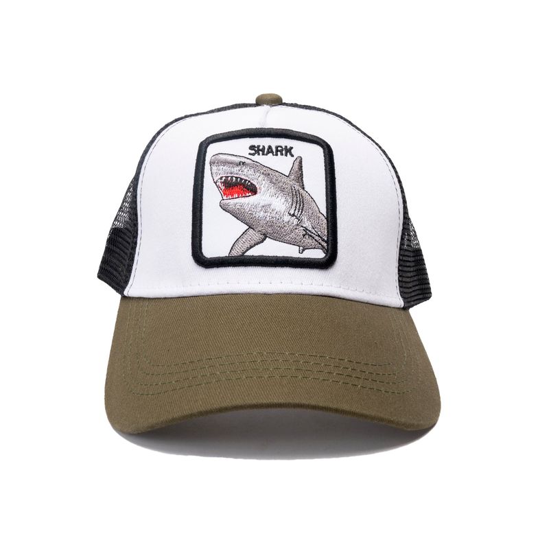 CHINITOWN - Gorra Tiburón Blanco Verde Chinitown
