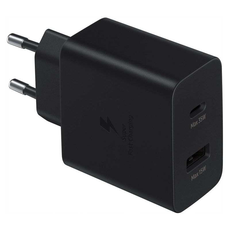 GENERICO - CARGADOR COMPLETO DUO 35W CARGA RÁPIDA SAMSUNG