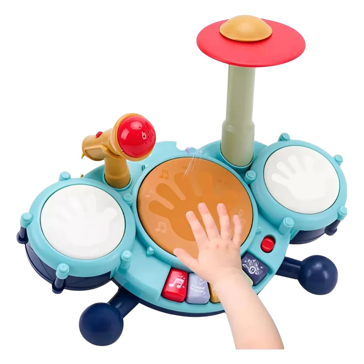 GENERICO - Bateria Para Bebe Touch Con Piano Y Microfono
