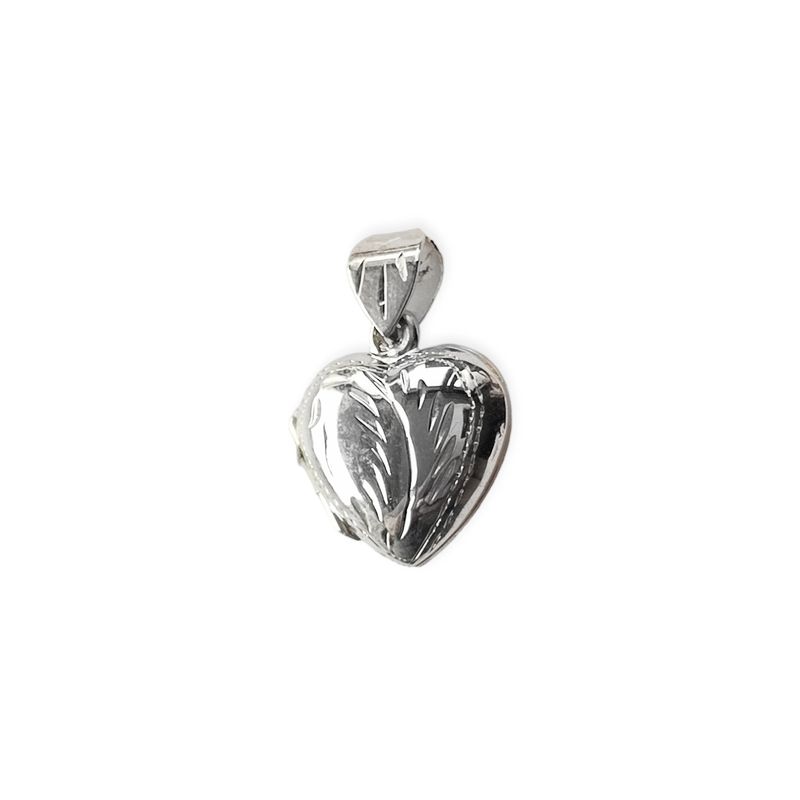ANDREA COGGIOLA JOYAS - Colgante Guardapelo Corazón Plata Fina 925