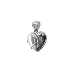 ANDREA COGGIOLA JOYAS - Colgante Guardapelo Corazón Plata Fina 925