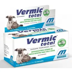 GENERICO - VERMIC TOTAL Perro-Gato 10 KGS 120 comprimidos