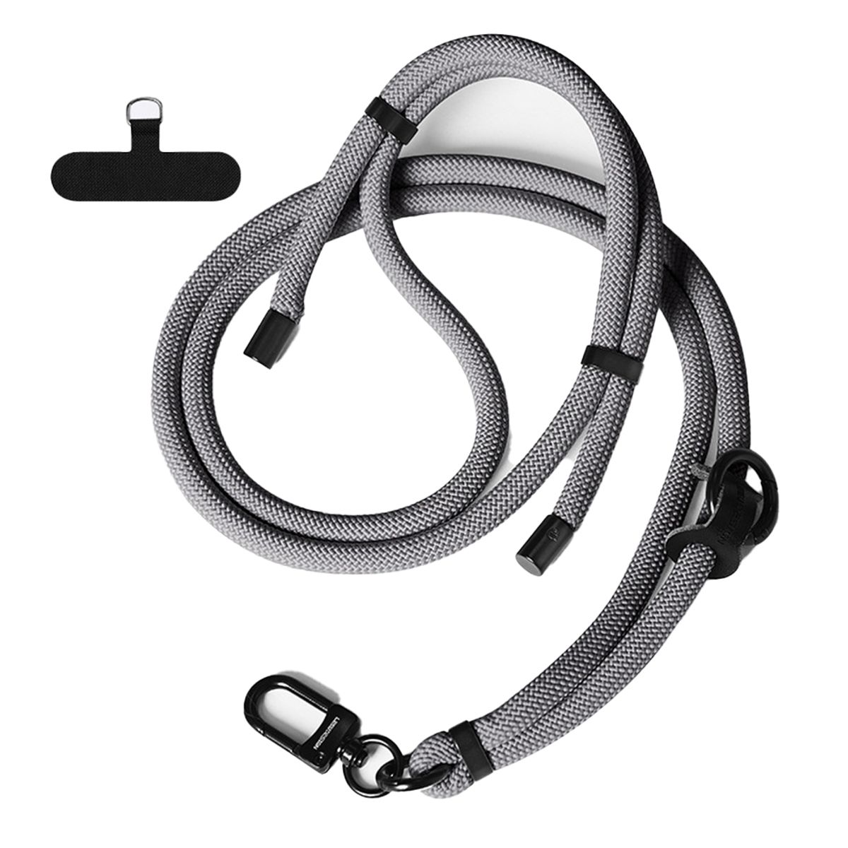 GENERICO - Colgante Lanyard para celular universal Gris