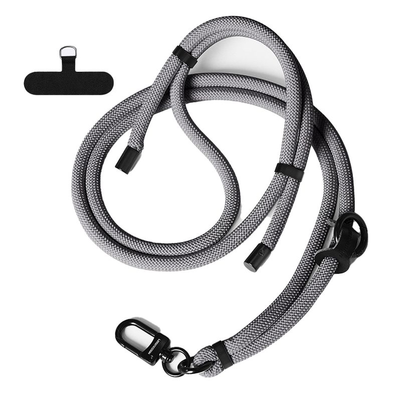 GENERICO - Colgante Lanyard para celular universal Gris