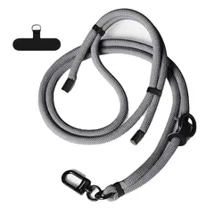 GENERICO - Colgante Lanyard para celular universal Gris