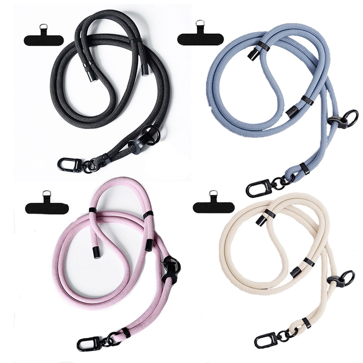 GENERICO - Colgante Lanyard para celular universal Gris