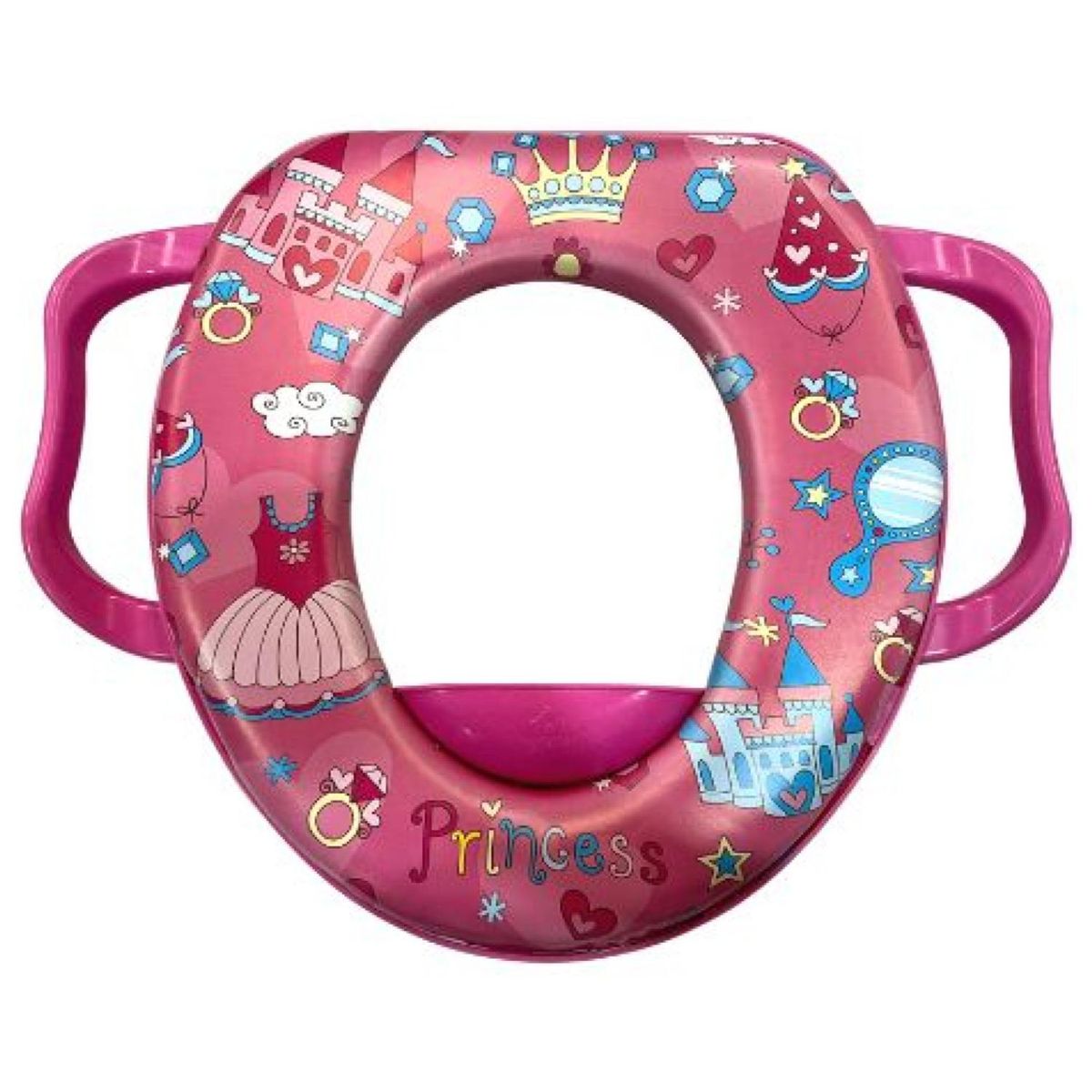 GENERICO - Asiento De Baño Infantil Rosado Infantil 29x26x7cm