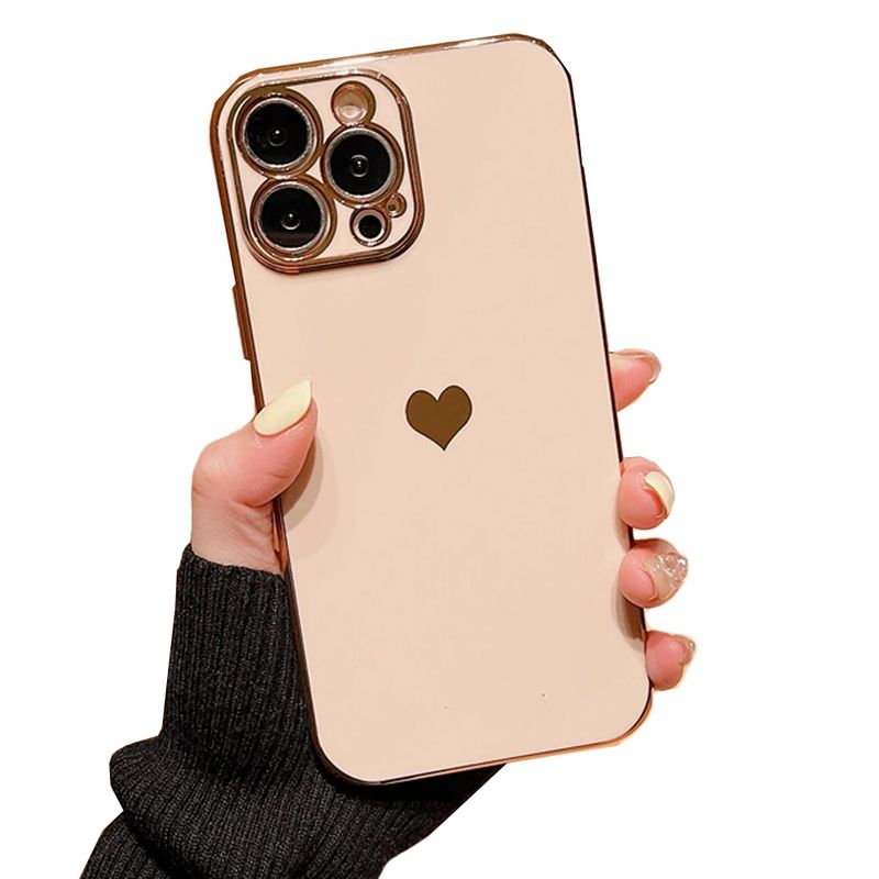 GENERICO - Carcasa Corazones Para iPhone 15 Pro Rosada