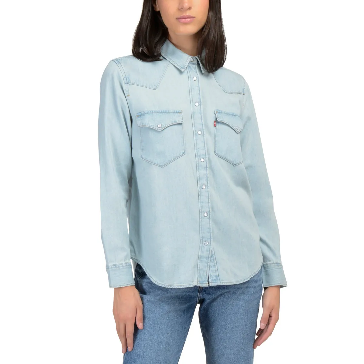 LEVIS - Blusa Mujer Lisa Azul Levis