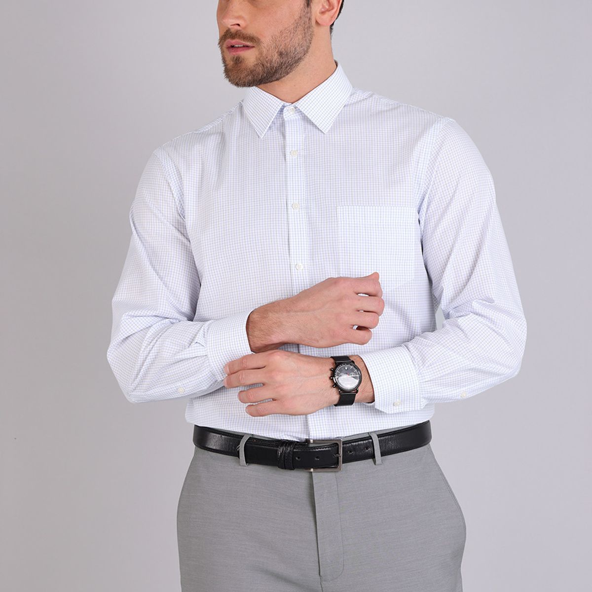 VAN HEUSEN - Camisa Formal Cuadritos Van Heusen VAN HEUSEN.