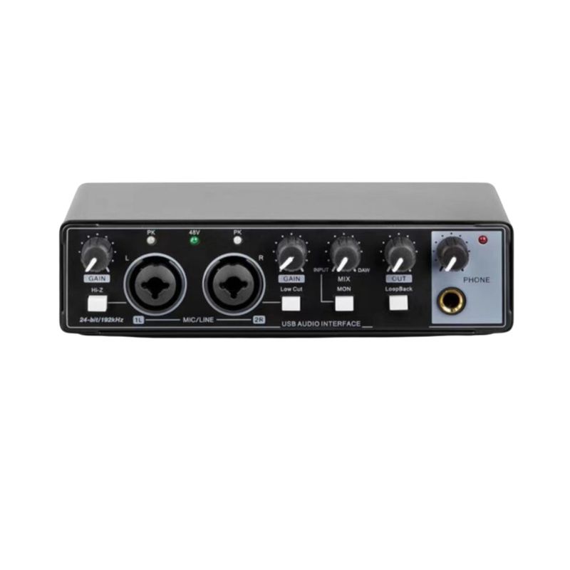 CRUSEC - Interfaz De Audio Tarjeta De Sonido Phantom Pc Estudio Mic
