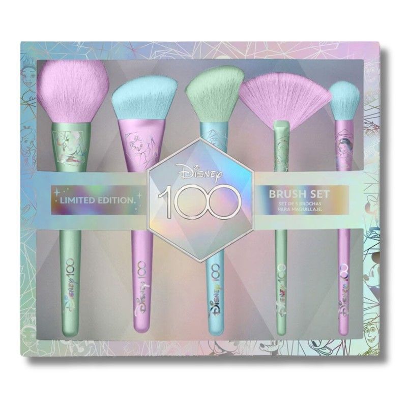 DISNEY - Set de 5 Brochas para Maquillaje Disney Edición Limitada 100 Años - 2547