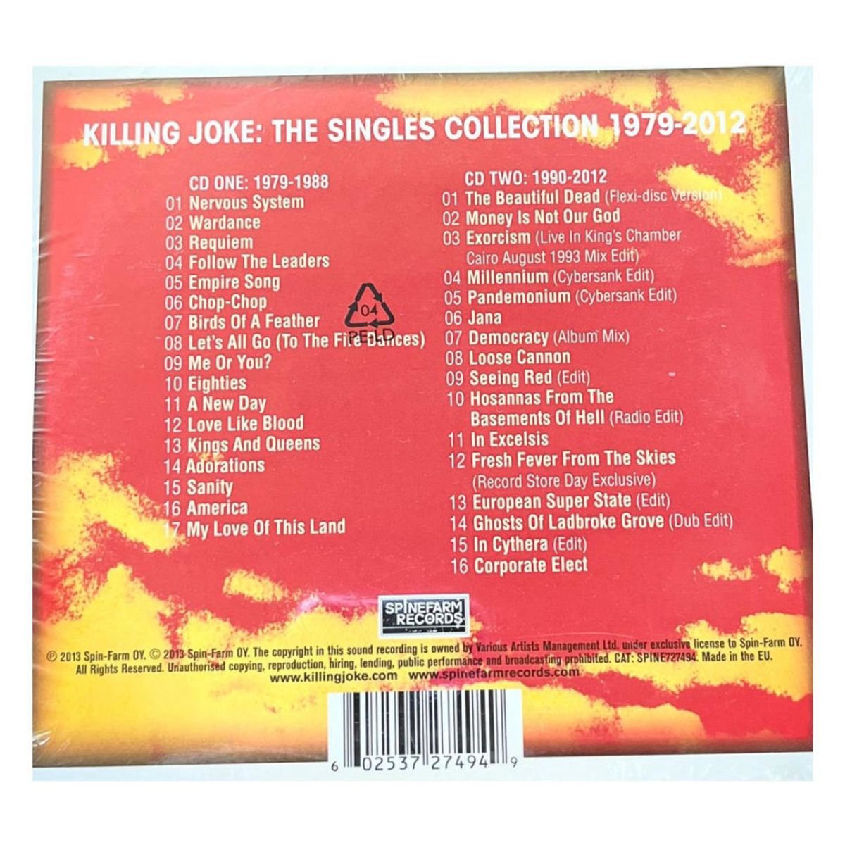 HITWAY MUSIC - KILLING JOKE - THE SINGLES COLLECTION 1979-2012 2CD-CD