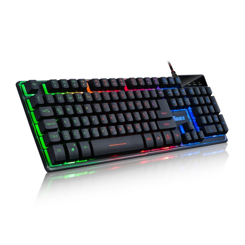 GENERICO - Teclado Gamer Retroiluminado ZYG-800 con función antihosting