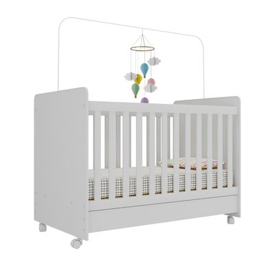 Imagen 2 del producto Cuna De Madera 3 En 1 Blanca