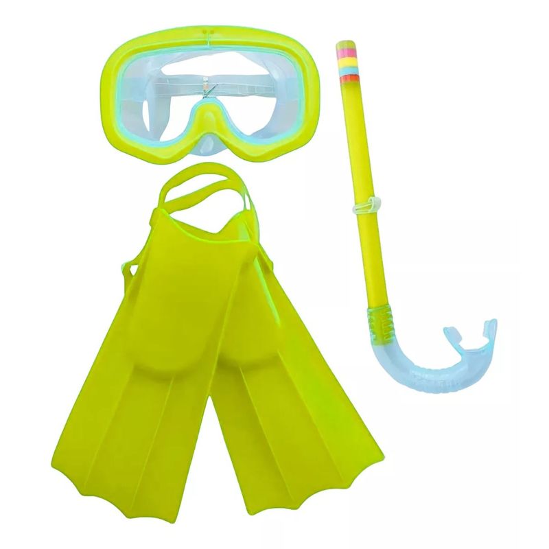 GENERICO - Set Buceo Snorkel Mascara Aletas Piscina Playa Infantil