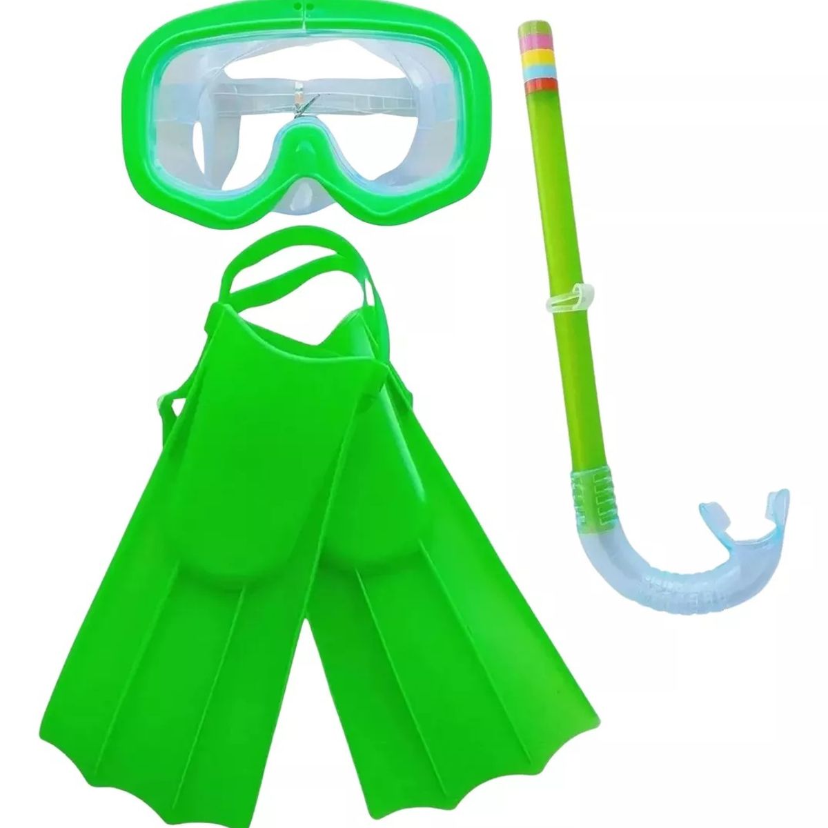 GENERICO - Set Buceo Snorkel Mascara Aletas Piscina Playa Infantil