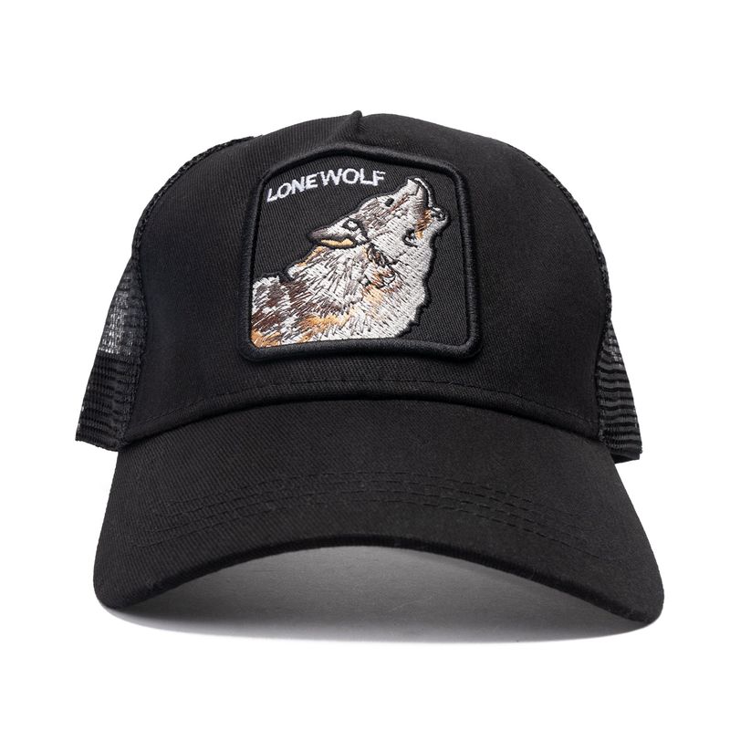 CHINITOWN - Gorra Lobo Solitario Negro Chinitown